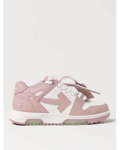 Off-White c/o Virgil Abloh 30mm Hohe Leder-sneakers "out Of Office" - Pink