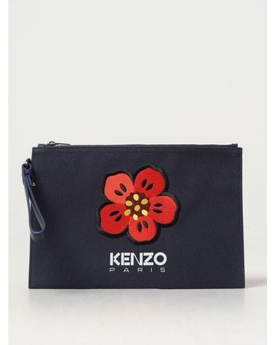 KENZO Pocket Square - Blue