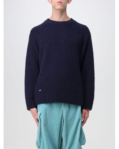 Alanui Maglione in cashmere e seta tricot - Blu