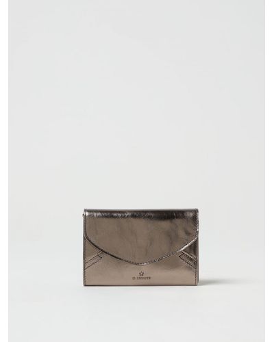 Il Bisonte Esperia Wallet In Laminated Volonata Leather - White