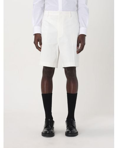 Valentino Pantaloncino in tela con dettaglio V - Bianco