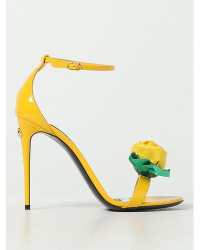 Dolce & Gabbana Heeled Sandals - Yellow