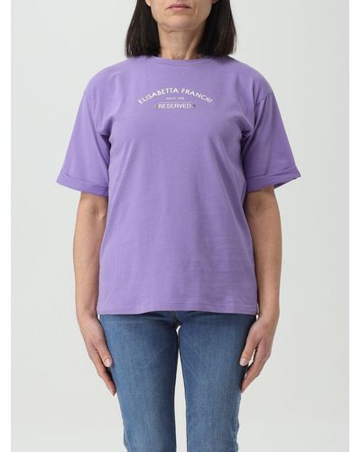 Elisabetta Franchi T-shirt - Purple
