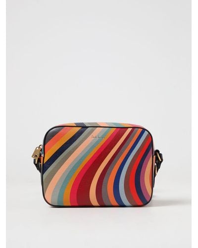 Paul Smith Printed Leather Bag - Red