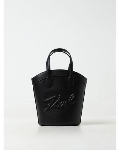 Karl Lagerfeld Tote Bags - Black