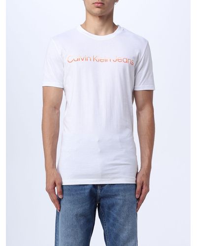 Calvin Klein T-shirt in cotone - Bianco