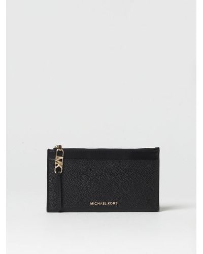 Michael Kors Michael Empire Credit Card Holder In Leather - Black