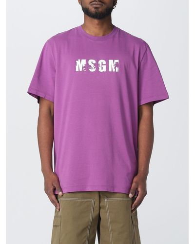 MSGM T-shirt in cotone - Viola