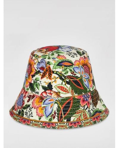 Etro Cappello in cotone con stampa floreale - Multicolore