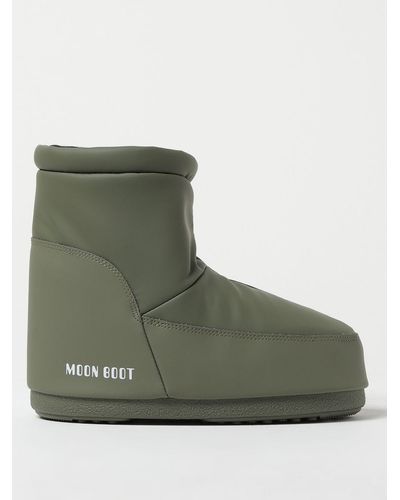 Moon Boot Stivaletto Iconic Low in gomma - Verde
