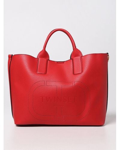 Twin Set Bag In Synthetic Leather - Red