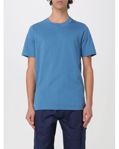 Marni T-shirt in cotone con stampa - Blu