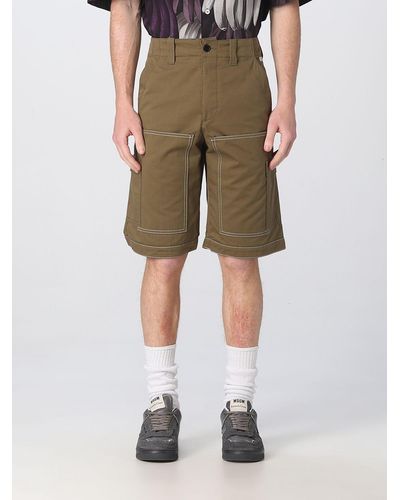 MSGM Shorts In Cotton Blend - Natural