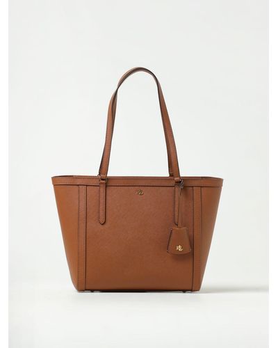 Shoulder bags Polo Ralph Lauren - Lennox Mini brown leather shoulder bag -  428722528002