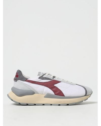 Diadora Sneakers Mercury Elite in camoscio e nylon - Bianco