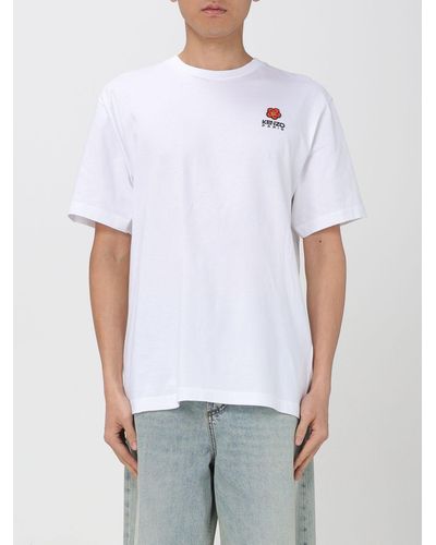 KENZO White Crew Neck T -Shirt mit Logo - Blanc