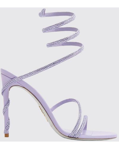 Rene Caovilla Heeled Sandals - White
