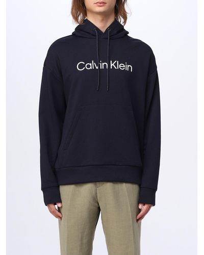 Calvin Klein Felpa in cotone - Blu