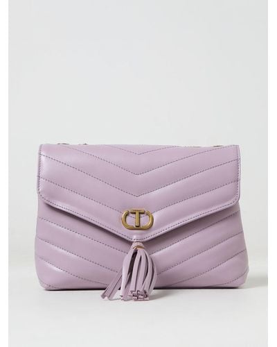Twin Set Shoulder Bag - Purple