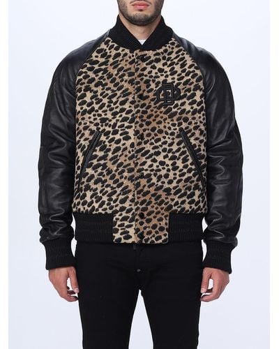 DSquared² Jacket In Wool And Leather - Black