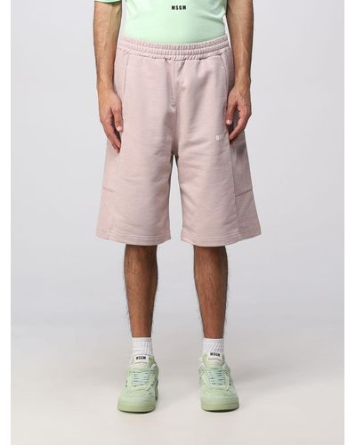 MSGM Shorts In Cotton - Pink