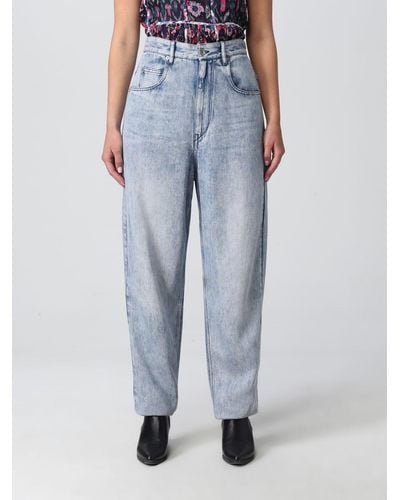 Isabel Marant Jeans In Washed Denim - Blue