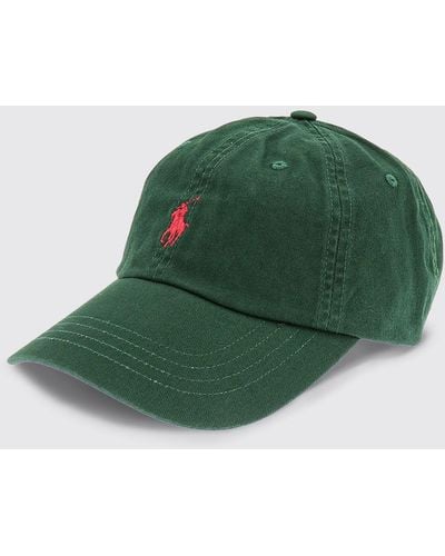Polo Ralph Lauren Cappello in cotone con logo - Verde