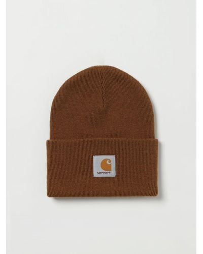 Carhartt Cappello in maglia con logo - Marrone