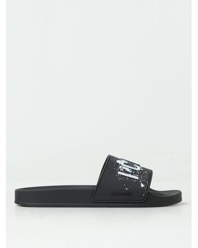 DSquared² Sliders in gomma - Bianco