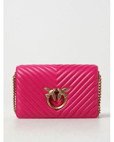 Pinko Crossbody Bags - Pink
