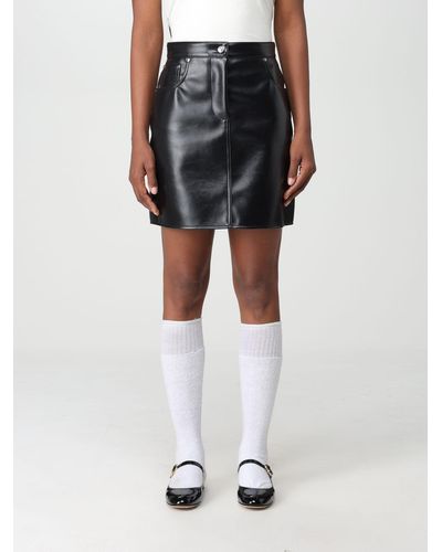 MSGM Skirt In Synthetic Leather - Black