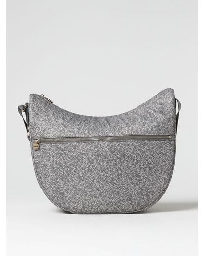 Borbonese Shoulder Bag - Grey