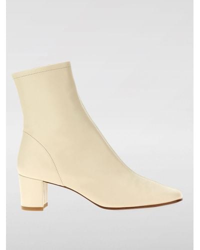 BY FAR Heeled Ankle Boots - Natural