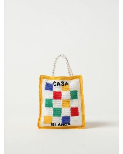 Casablancabrand Borsa in crochet - Bianco