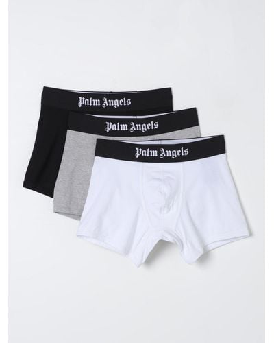 Palm Angels Set 3 boxer in cotone stretch - Bianco