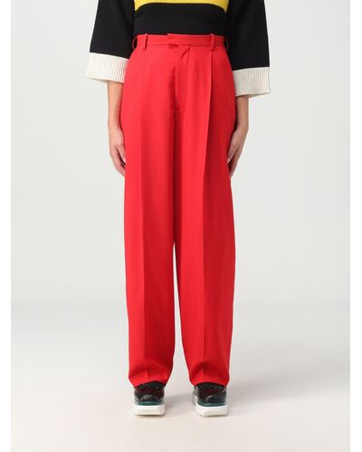 Marni Pantalone in lana - Rosso