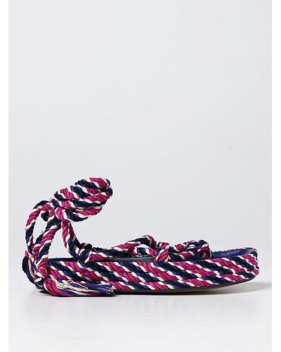 Isabel Marant Thong Sandals In Multicolor Rope