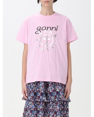 Ganni T-shirt - Pink