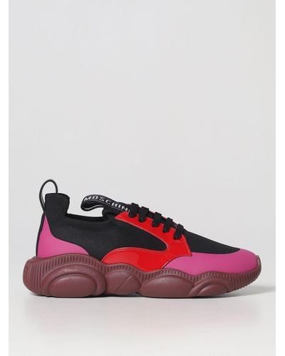 Moschino Sneakers in tessuto stretch - Rosso