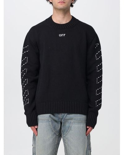 Off-White c/o Virgil Abloh Pullover mit Arrows-Stickerei - Schwarz