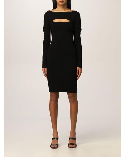 Michael Kors Dress Cut Out Knit Dress - Black