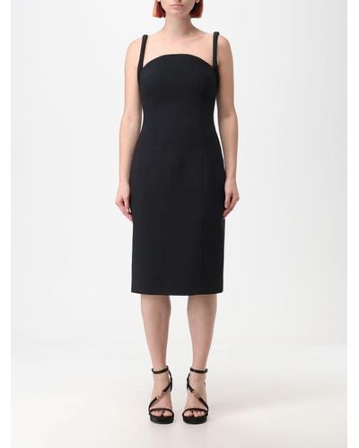 Versace Structured Midi Dress - Black