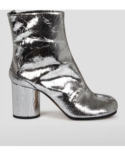 Maison Margiela Heeled Ankle Boots - Metallic
