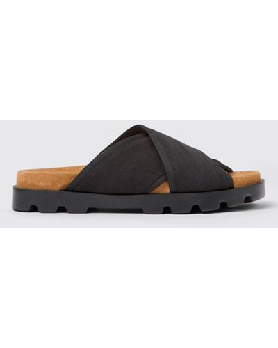 Camper Flat Sandals - Black