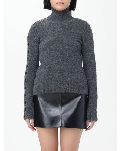 Isabel Marant Sweater In Stretch Wool Blend - Grey