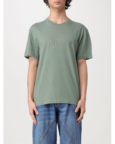 JW Anderson T-shirt in cotone - Verde