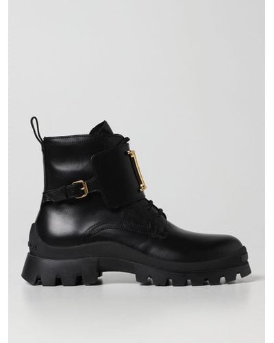 DSquared² Flat Ankle Boots - Black