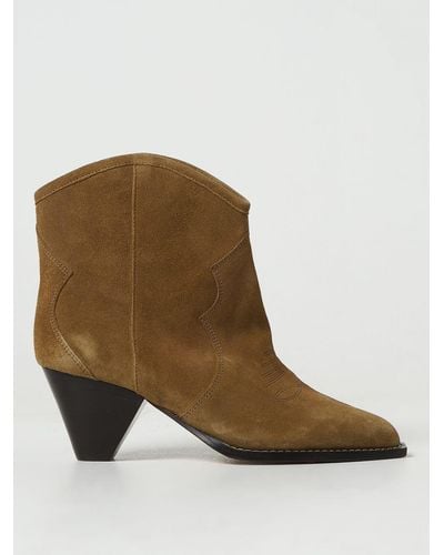 Isabel Marant Flat Ankle Boots - Brown