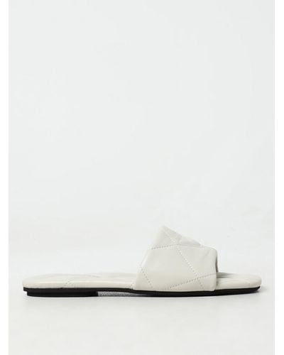 Emporio Armani Flat Sandals - White