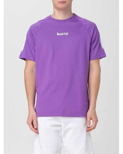 DISCLAIMER T-shirt in cotone - Viola